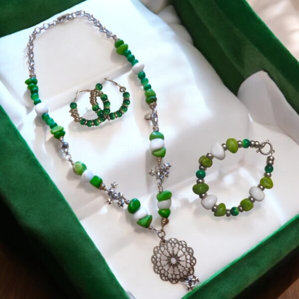 Green Earth Charm Set