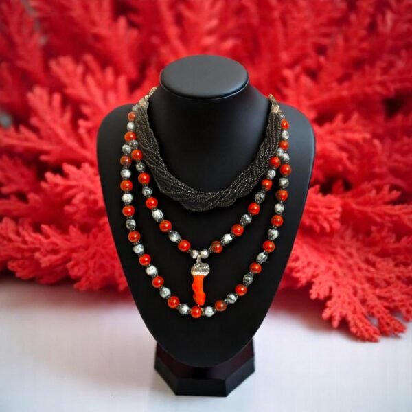 Royal Red Necklace - Handmade