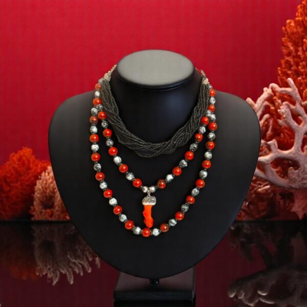 Royal Red coral Necklace - Image 6