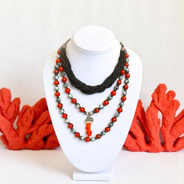 Royal Red coral Necklace - Image 3