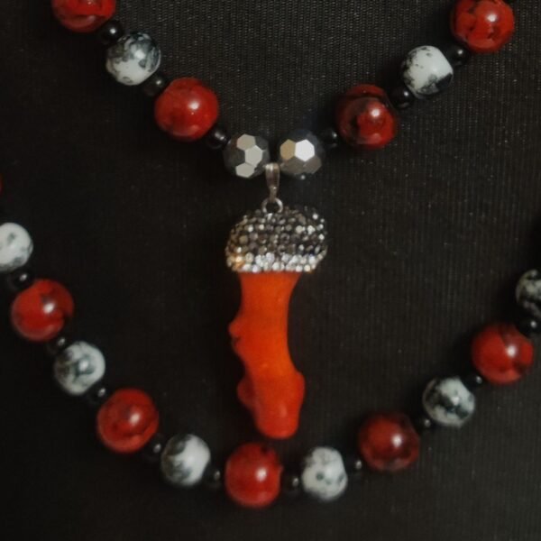 Royal Red coral Necklace - Image 7