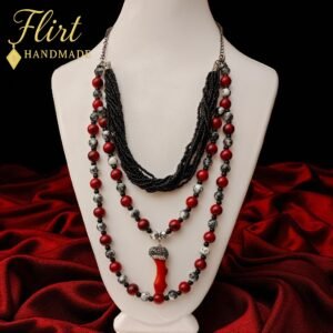 Royal Red coral Necklace