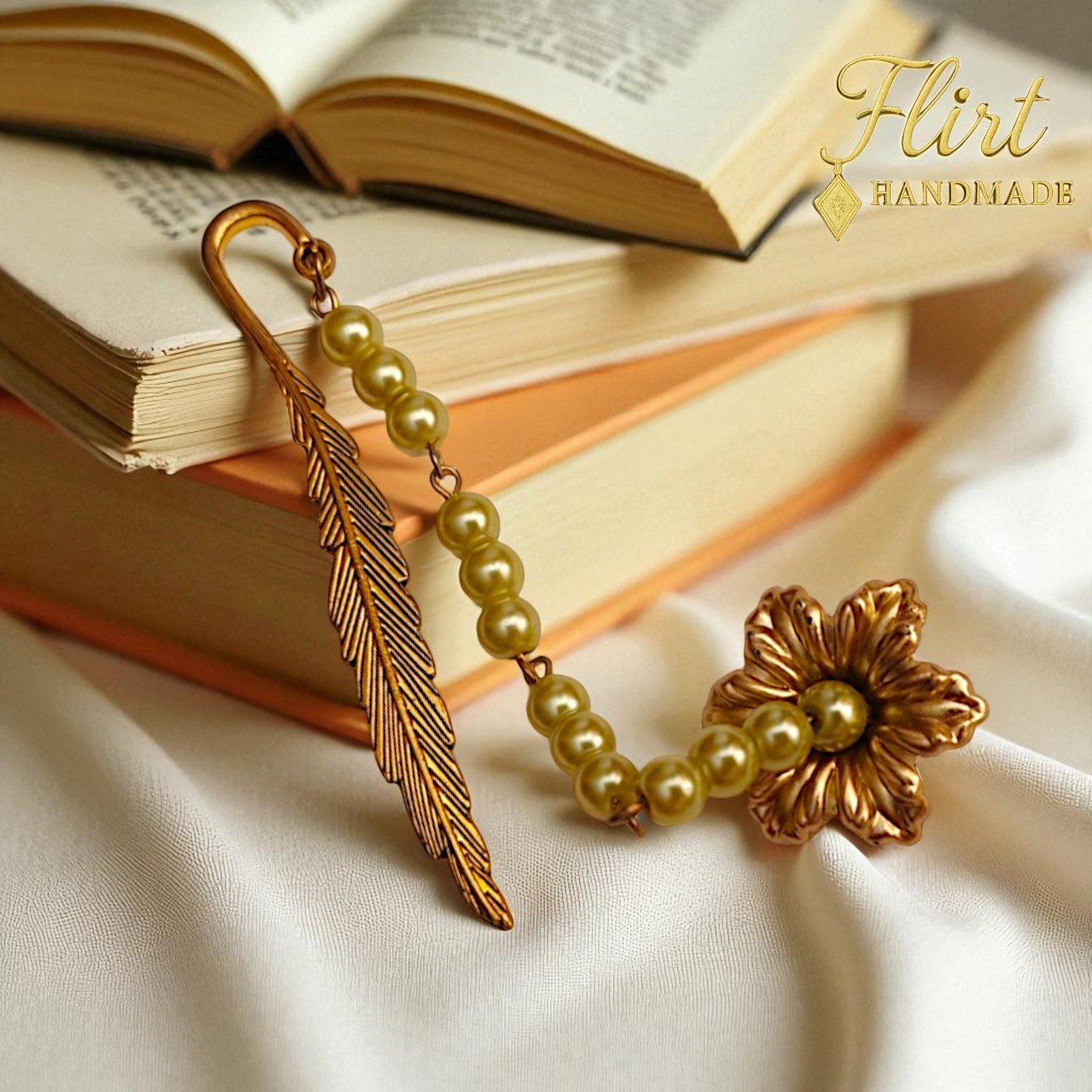 Flower Charm Bookmark